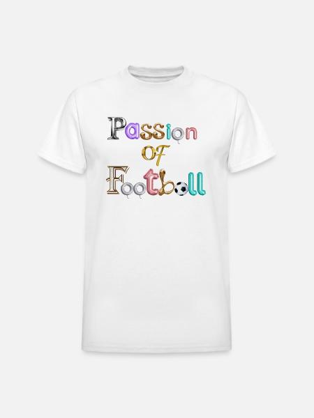 Passion of football - Heavyweight Unisex T-Shirt by Gildan - white