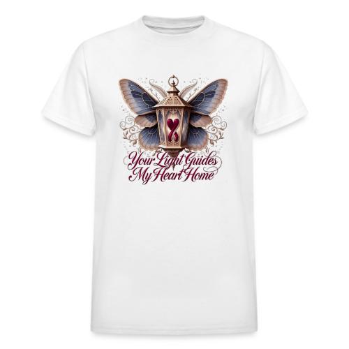 Your Light Guides My Heart HomeGifts T-Shirt - Heavyweight Unisex T-Shirt by Gildan