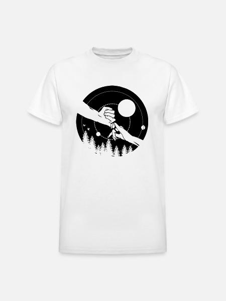 Holding Hands - Heavyweight Unisex T-Shirt by Gildan - white