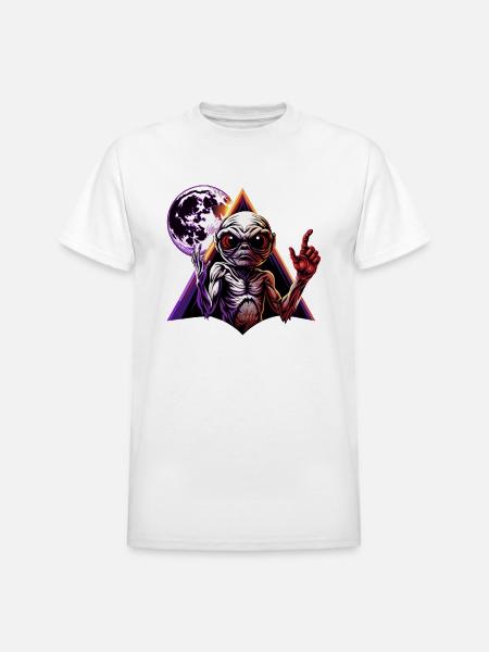 IlluminET87 - Heavyweight Unisex T-Shirt by Gildan - white
