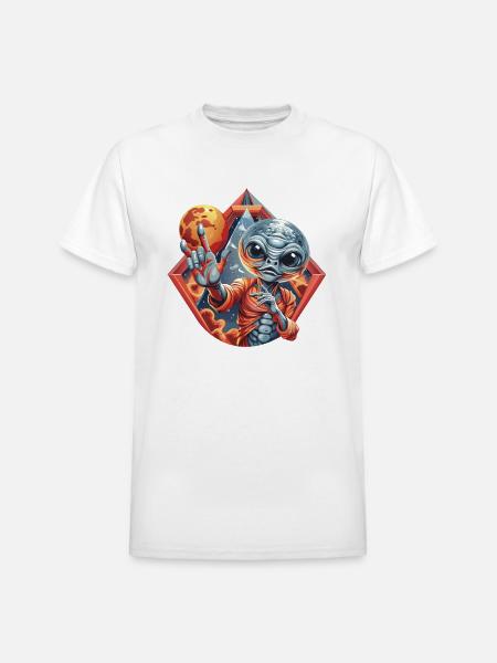 IlluminET104 - Heavyweight Unisex T-Shirt by Gildan - white