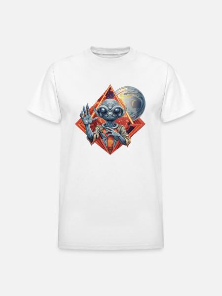 IlluminET95 - Heavyweight Unisex T-Shirt by Gildan - white