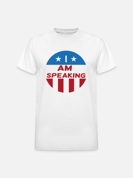I Am Speaking - Heavyweight Unisex T-Shirt by Gildan - white