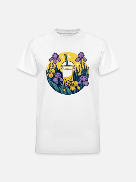 Bubble Tea - Heavyweight Unisex T-Shirt by Gildan - white