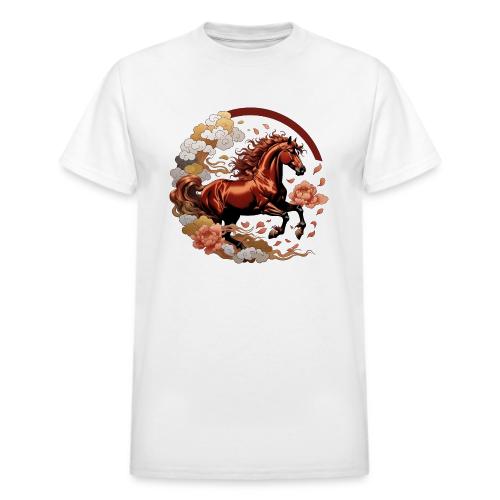 Year of the Horse T Shirt, Lunar New Year Gift - Heavyweight Unisex T-Shirt by Gildan