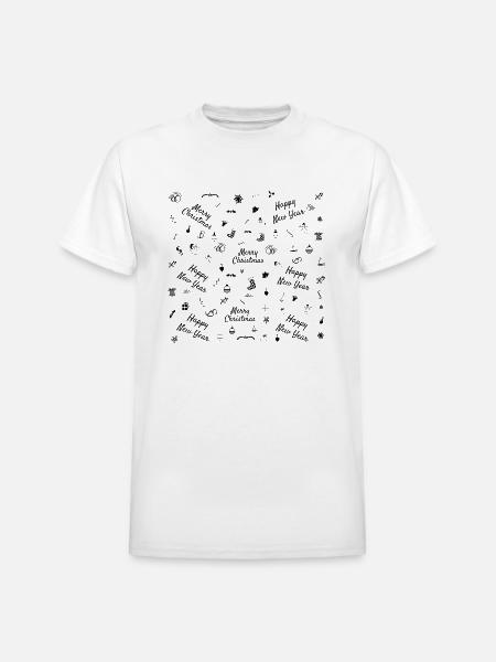 Christmas Ornaments - Heavyweight Unisex T-Shirt by Gildan - white