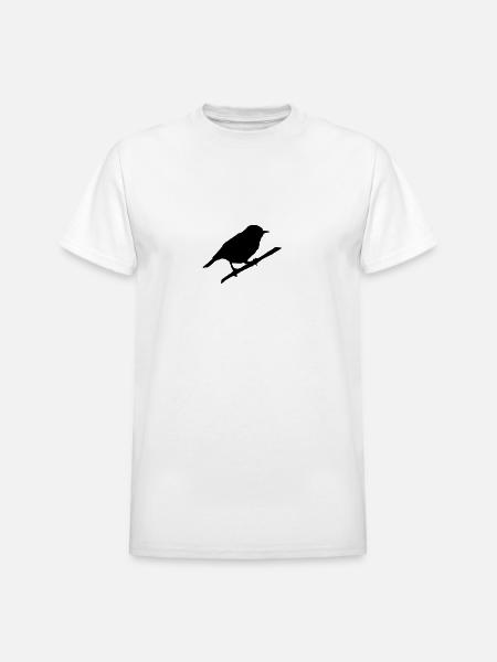 Bird - Heavyweight Unisex T-Shirt by Gildan - white