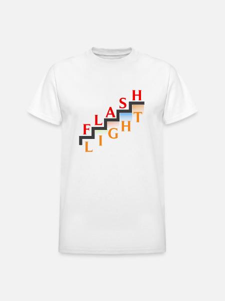 FLASH LIGHT - Heavyweight Unisex T-Shirt by Gildan - white