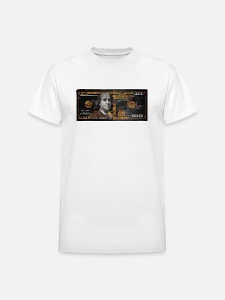 Dollar Bill - Heavyweight Unisex T-Shirt by Gildan - white