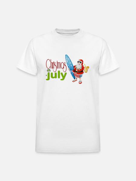 christmas in july - Heavyweight Unisex T-Shirt by Gildan - white