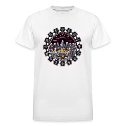 Last Supper Communion T Shirt, Faith Gift - Heavyweight Unisex T-Shirt by Gildan