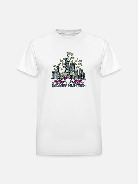 money hunter - Heavyweight Unisex T-Shirt by Gildan - white