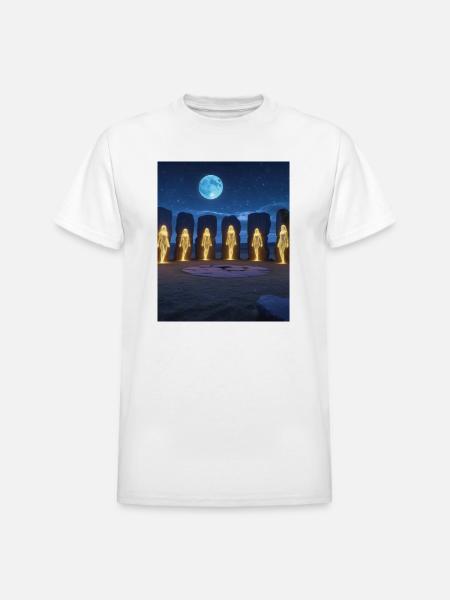 Pleiadians - Heavyweight Unisex T-Shirt by Gildan - white