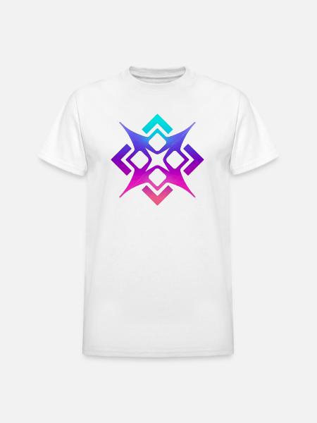 Prismatic Star Glyph - Heavyweight Unisex T-Shirt by Gildan - white