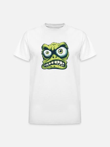 Gremlin Grin Tee - Heavyweight Unisex T-Shirt by Gildan - white