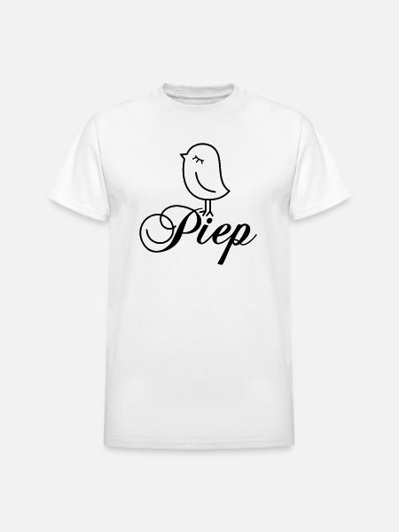 Sparrow “Piep” - Heavyweight Unisex T-Shirt by Gildan - white