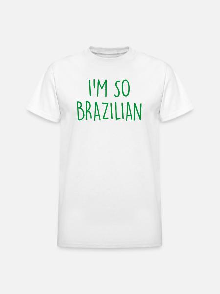 I'm so Brazilian Brazil - Heavyweight Unisex T-Shirt by Gildan - white