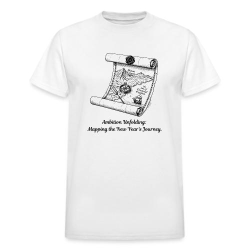 Unfolding Map of Ambition T-Shirt - Heavyweight Unisex T-Shirt by Gildan
