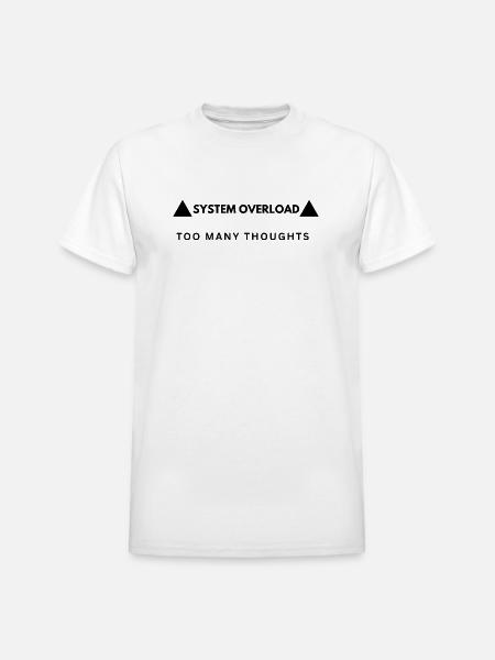 System Overload Aesthetic Streetwear - Heavyweight Unisex T-Shirt by Gildan - white