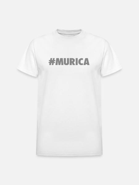 -Murica - Heavyweight Unisex T-Shirt by Gildan - white