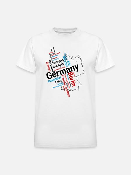 Germany - Heavyweight Unisex T-Shirt by Gildan - white