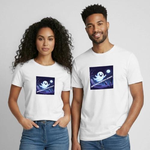 Boo I m a Friendly Ghost - Heavyweight Unisex T-Shirt by Gildan