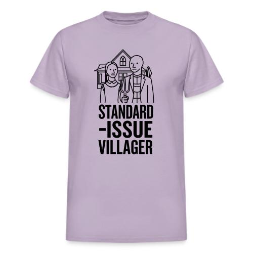 Standard-Issue Villagers (Black on Light) - Heavyweight Unisex T-Shirt by Gildan