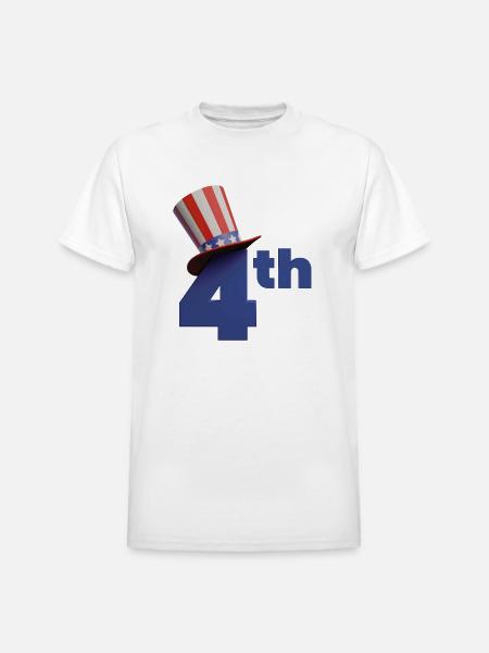 4th of july - Heavyweight Unisex T-Shirt by Gildan - white