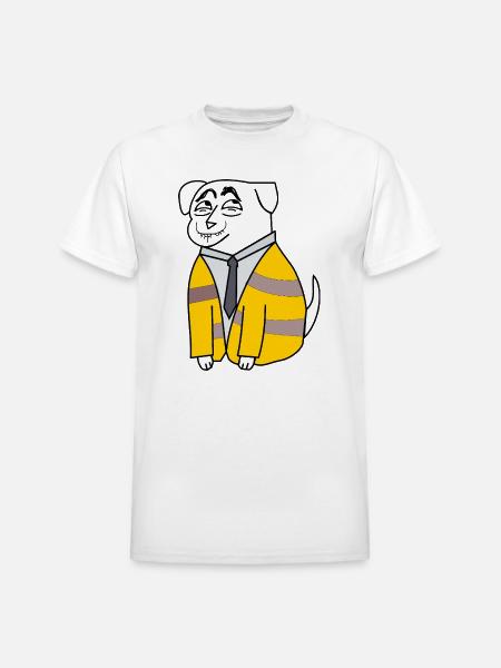 Business Bee in Suit - Heavyweight Unisex T-Shirt by Gildan - white