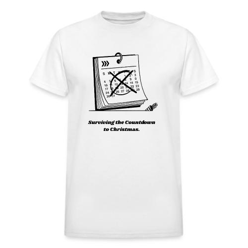 Countdown to Christmas T-Shirt - Heavyweight Unisex T-Shirt by Gildan