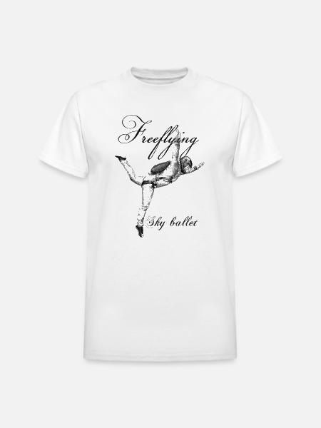 Freefly Skydiving - Heavyweight Unisex T-Shirt by Gildan - white