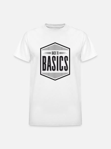 Back to Basics - Heavyweight Unisex T-Shirt by Gildan - white