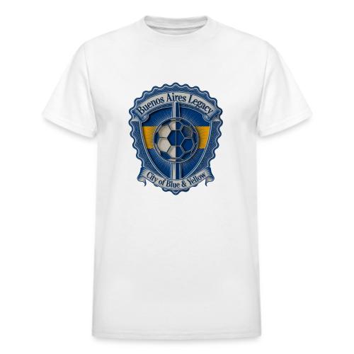 Buenos Aires Legacy T Shirt, Soccer City Pride Gif - Heavyweight Unisex T-Shirt by Gildan