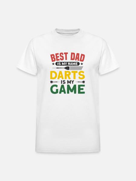 Darts Dart Player - Heavyweight Unisex T-Shirt by Gildan - white