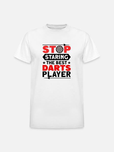 Darts Dart Player - Heavyweight Unisex T-Shirt by Gildan - white