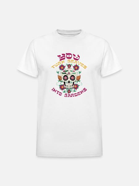 Graves Into Gardens - Heavyweight Unisex T-Shirt by Gildan - white