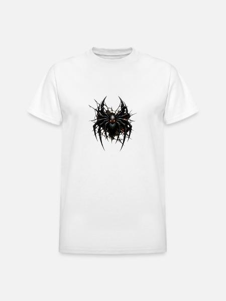 Inferno Spider Emblem - Heavyweight Unisex T-Shirt by Gildan - white