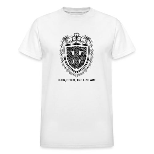Celtic Knot T-Shirt, Symmetrical Shield - Heavyweight Unisex T-Shirt by Gildan