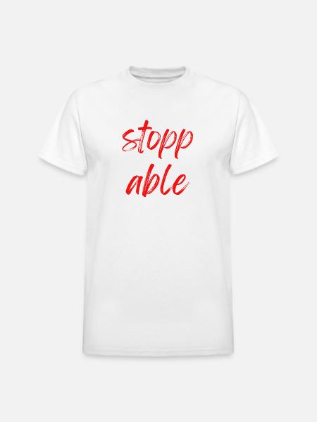 Un stoppable - Heavyweight Unisex T-Shirt by Gildan - white