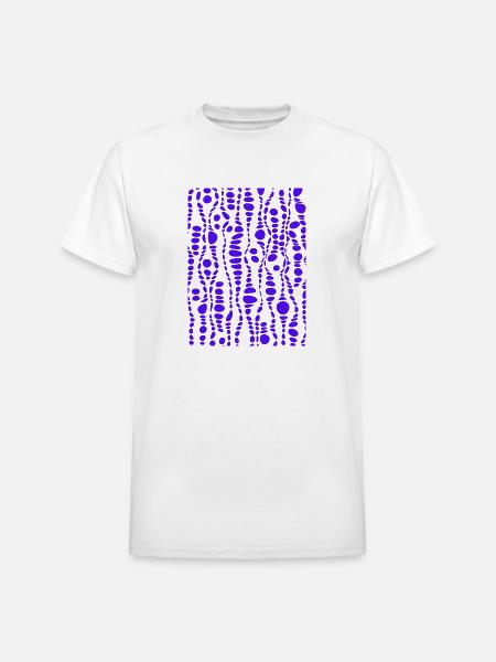 Cobalt Bubbles - Heavyweight Unisex T-Shirt by Gildan - white