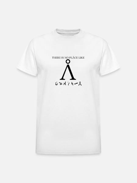 Stargate SG1 - There Is No Place Like Earth - Heavyweight Unisex T-Shirt by Gildan - white