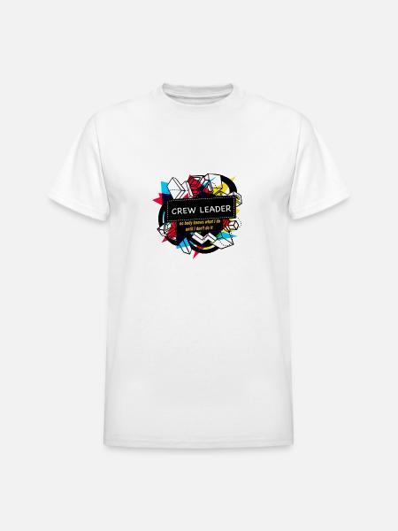 CREW LEADER - Heavyweight Unisex T-Shirt by Gildan - white
