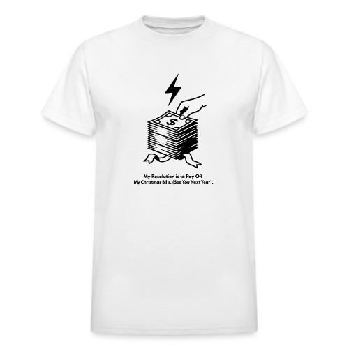 Christmas Bills T-Shirt - Heavyweight Unisex T-Shirt by Gildan
