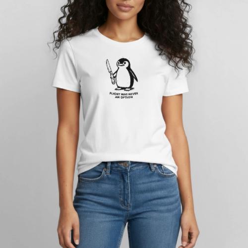 Fight or Flight Penguin - Heavyweight Unisex T-Shirt by Gildan