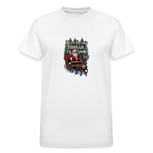 Nostalgic Santa T-Shirt - Heavyweight Unisex T-Shirt by Gildan
