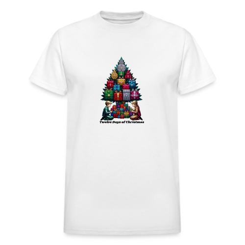 Twelve Days of Gifts T-Shirt - Heavyweight Unisex T-Shirt by Gildan