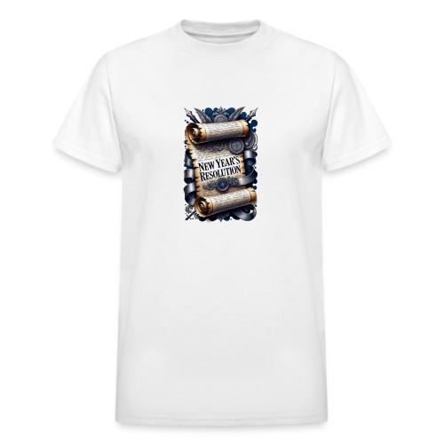 New Year's Resolution T-Shirt - Heavyweight Unisex T-Shirt by Gildan