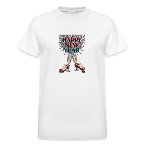 Toasting Hands T-Shirt Confetti Shower Premium - Heavyweight Unisex T-Shirt by Gildan