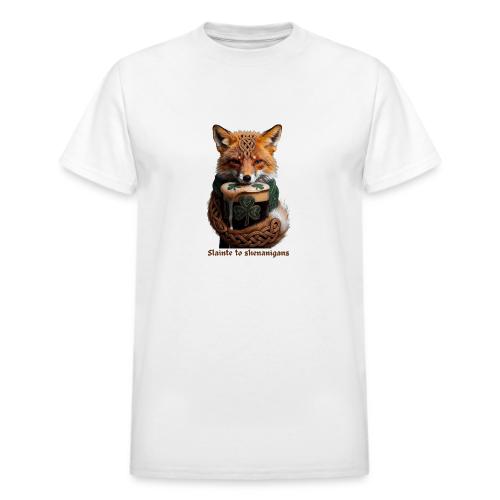 Sly Emerald Fox Toast T-Shirt - Heavyweight Unisex T-Shirt by Gildan