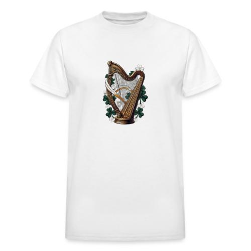 Emerald Harp Shenanigans T-Shirt - Heavyweight Unisex T-Shirt by Gildan